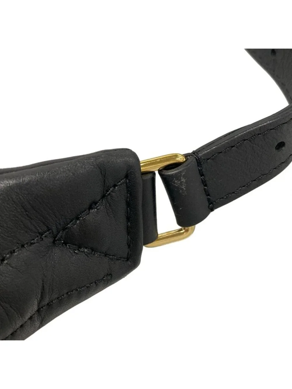 Louis Vuitton Waist Pouch New Wave Bum Bag Noir Leather